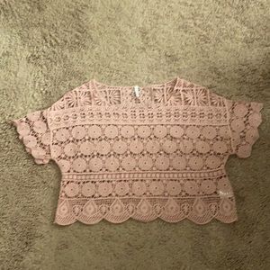 Pretty crop top cover up.